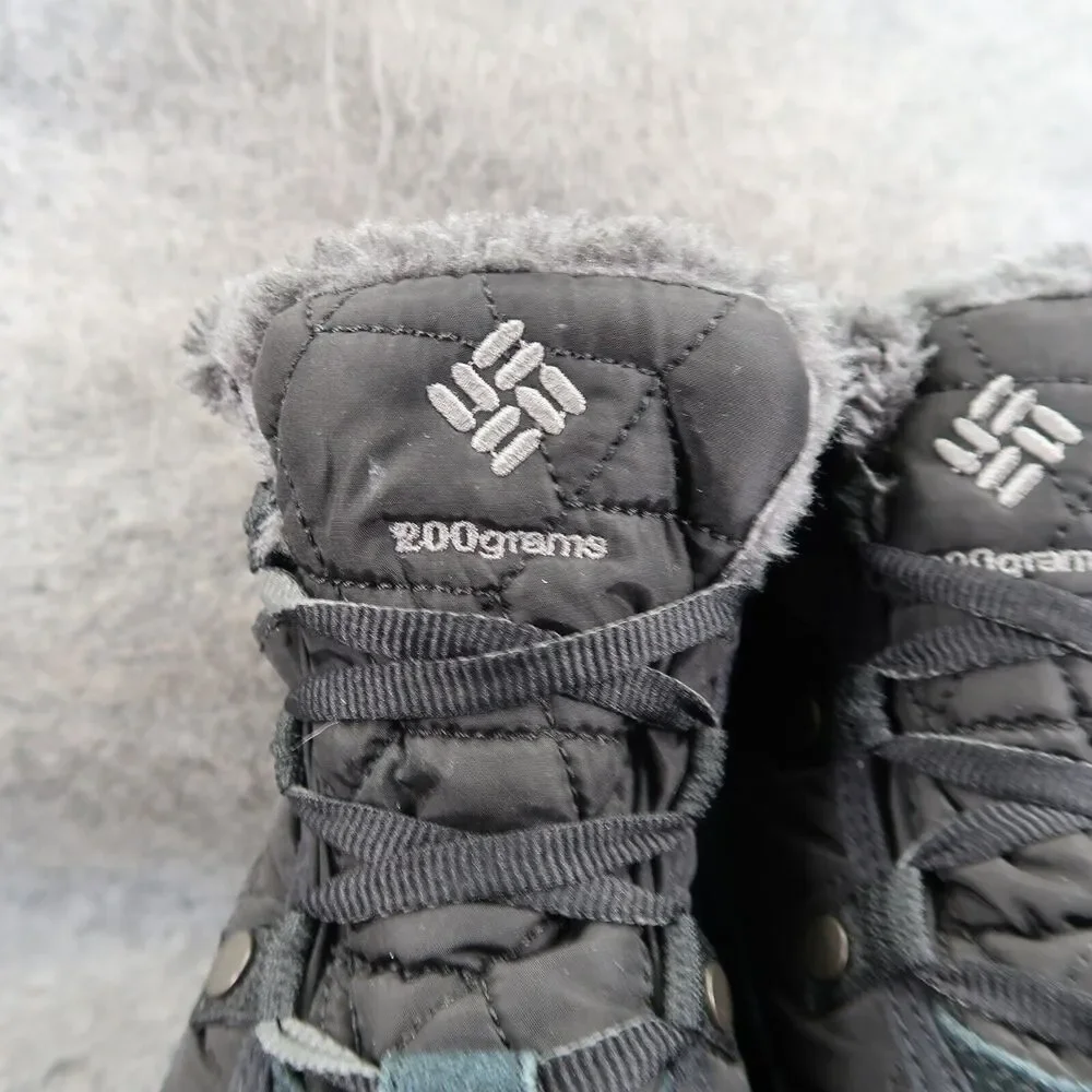 Columbia Shoes Womens 7 Boots Lace Up Winter Waterproof Quilted Powder Shorty